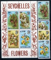 Seychelles          275/278  **  +  Bloc  1 **    Fleurs/flowers - Seychelles (1976-...)