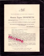Devotie Doodsbrief Overlijden - Eugene Dinneweth - Accident La Ferté Sous Jouarre - 1954 - Lagny - Esquela