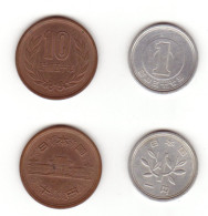 Set Of 2 Coins From Japan - Japon