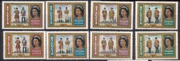 St. Lucia 1978 25 Years Coronation, Mi 436-439 A And C  MNH(**) - Ste Lucie (...-1978)