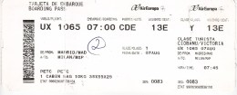 Spain , Madrid - Milan  , Avion Ticket ,  2016 , Used - Europe