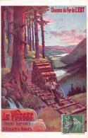 Publicité: Thème: Affiche. Illustrée Par Hugo D'Alési.  Chemin De Fer De L'Est.  Les Vosges. Schlitteur - Publicité