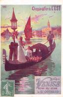 Publicité: Thème: Affiche. Illustrée .  Chemin De Fer De L'Est.  Venise - Publicité