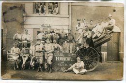 Delcampe - - Carte Photo - Militaria - Soldats Du 39 éme R.A.D ?, RAC Probablement, 17 éme Batterie, Avec Canon, Scans. - Regimente