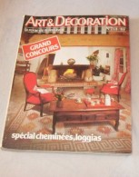 Art Et Décoration N°218, Janvier-février 1980. Spécial Cheminées, Logias - House & Decoration