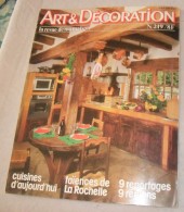 Art Et Décoration N°219, Mars 1980.Cuisines. Faïences De La Rochelle. Mobilier Luxembourgeois. - House & Decoration