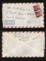 B)1951 SPAIN, ROYAL, ROYALTY, QUEEN ISABELLA I , STRIP OF 2, CIRCULATED COVER FROM  SPAIN TO MEXICO, AIRMAIL,   SC 783 A - Unused Stamps