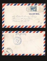 B)1955 USA, EAGLE, 4CENT BLUE, AIRMAIL, CIRCULATED COVER FROM CALIFORNIA TO MEXICO, CARTERO CANCELLATION, XF - 2b. 1941-1960 Nuevos