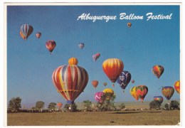 Albuquerque New Mexico, Hot Air Balloons Festival, C1980s Vintage Postcard - Albuquerque