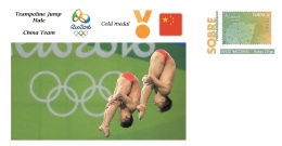 Spain 2016 - Olympic Games Rio 2016 - Gold Medal - Trampoline Jump Male China Cover - Other & Unclassified