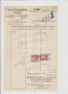 CHARLEROI - AUTRAGAZ - FACTURE GAZ - 1943 - Straßenhandel Und Kleingewerbe