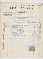 MARCHIENNE AU PONT - LEON DEVAUX - FACTURE - 1958 - Straßenhandel Und Kleingewerbe