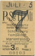 Berlin - Monatskarte - Berlin Potsd Ringbf Oder Schöneberg Oder Tempelhof Marienfelde - S-Bahnverkehr 3. Klasse Preisstu - Europe