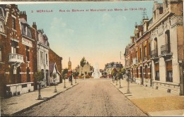 Merville-rue De Bethune Et Monument Aux Morts De 1914-1918-cpa - Merville