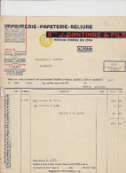 STREE - J.DANTINNE/FILS - IMPRIMERIE/PAPETERIE/RELIURE - FACTURE - 1945 - Straßenhandel Und Kleingewerbe