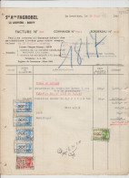 LA LOUVIERE - FAGROBEL - FACTURE MARCHANDISES - 1943 - Straßenhandel Und Kleingewerbe
