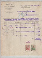 MONT SUR MARCHIENNE - ARTHUR/LOVRIX - FACTURE - 1946 - Straßenhandel Und Kleingewerbe