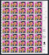 United States 1993 Elvis Presley - Sc # 2721 - Mi 2336  Complete Sheet MNH/** - Bandes & Multiples