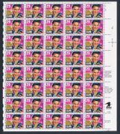 United States 1993 Elvis Presley - Sc # 2721 - Mi 2336  Complete Sheet MNH/** - Strips & Multiples