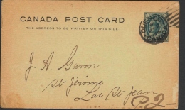 CANADA, Postcard 1897 1c , Fine - 1860-1899 Victoria