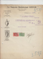 BRUXELLES - LE NOUVEAU DESINFECTANT OZONOR - FACTURE - 1926 - Artigianato