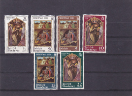 #128  CHRISTMAS, 6 X STAMPS, MNH**, 1970. - Honduras Britannico (...-1970)