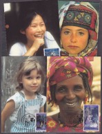 UNO New York / Geneva / Vienna 1995 4th World Conference On Women 3x2v 6  Maxicards  (31624) - Emisiones Comunes New York/Ginebra/Vienna