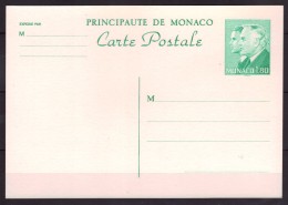 Monaco - Entier Postal N° 38 Neuf - Princes Rainier III Et Albert - Entiers Postaux