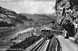 BRÜNIGBAHN  →  Elektr.Zugkomposition Oberhalb Lungern, Ca.1955 - Lungern