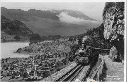 BRÜNIGBAHN  →  Dampfzug Oberhalb Lungern, Ca.1930 - Lungern