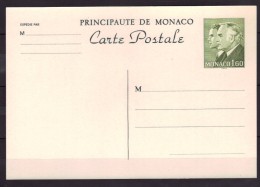 Monaco - Entier Postal N° 37 Neuf - Princes Rainier III Et Albert - Entiers Postaux