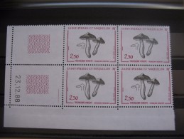 Coins Datés   N° 497   Champignon  St-Pierre Et Miquelon - Unused Stamps
