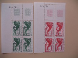 Coins Datés   N° 502/503  Pçeche  St-Pierre Et Miquelon - Unused Stamps