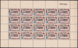 1955-176 CUBA REPUBLICA (LG-1201) 1955 8c CUPEX AVION AIRPLANE MNH. LIGERAS MANCHAS. - Neufs