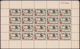 1955-177 CUBA REPUBLICA (LG-1202) 1955 12c CUPEX AVION AIRPLANE MNH. LIGERAS MANCHAS. - Ungebraucht