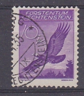 Liechtenstein 1935 Airmail 10Rp "Glatte Gummierung"  Used (31632B) - Aéreo