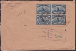 1929-H-17 CUBA REPUBLICA (LG-559) 5c CAPITOLIO SOBRE CERTIFICADO DE LA HABANA A MATANZAS. 1932. - Lettres & Documents