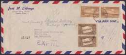 1931-H-68 CUBA REPUBLICA (LG-561) EXPRESO SPECIAL DELIVERY AVION AIRPLANE TO US.1948. - Lettres & Documents
