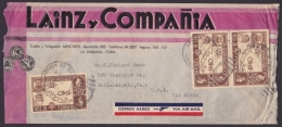 1940-H-62 CUBA REPUBLICA (LG-1214) 10c PENNY BLACK TO US. SOBRE COMERCIAL ILUSTRADO. - Covers & Documents