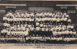 59-TOURCOING- CARTE PHOTO- JEUNESSE DU BLAN-SEAU, SOCIETE DE GYMNASTIQUE DE TOURCOING 14 JUILLET 1920 - Tourcoing