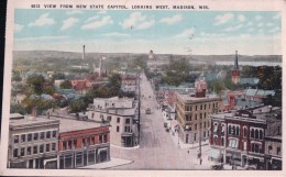 VIEW FROM NEW STATE CAPITOL, LOOKING WEST, MADISON - Madison