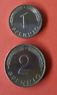 ALLEMAGNE 2 Pièces De  1 Et 2  Pfennig   Voir Photo - Otros & Sin Clasificación