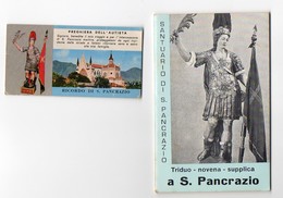 3 Santino Vera Effige SAN PANCRAZIO Martire Pianezza Torino 1900 4,5 X9,5 Cm Preghiera Autista E Triduo Novena - Religione & Esoterismo