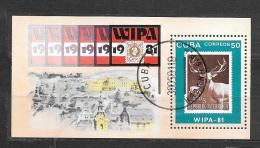 CUBA  Stamps   BF  N. 66/US -  1981 - - Blocs-feuillets