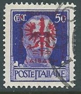 1944 OCCUPAZIONE TEDESCA LUBIANA USATO EFFIGIE 50 CENT - P2-4 - German Occ.: Lubiana