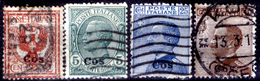 Italia-F01216 - Egeo - Coo 1912: Sassone N.  1, 2, 5, 6 (o) Used - Privo Di Difetti Occulti - Egée (Coo)