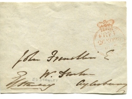 FREE POST Handstamp On Front Cover - ...-1840 Precursori