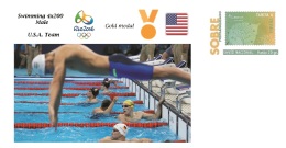 Spain 2016 - Olympic Games Rio 2016 - Gold Medal Swimming 4x200. Male USA Cover - Sonstige & Ohne Zuordnung