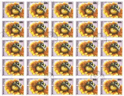 Hungary 1980 3296 Pollination. (50) - Feuilles Complètes Et Multiples