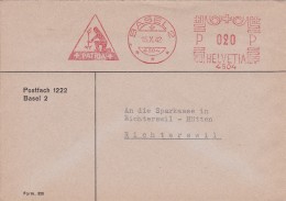 SUISSE   1942 BALE EMA - Affranchissements Mécaniques